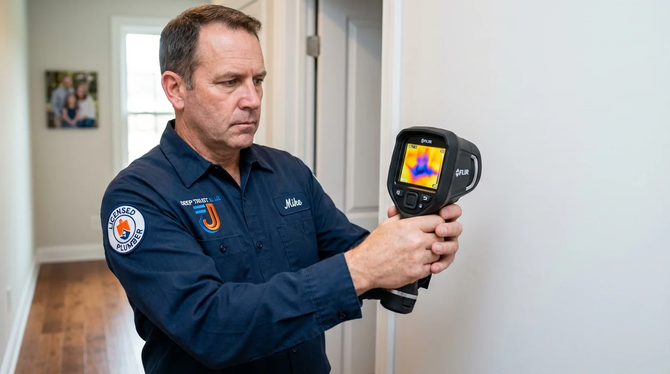 Thermal imaging leak detection by Johns Plumbing LLC in Lannon